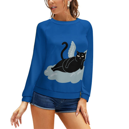 Angel Kitty Black Cat Sweater