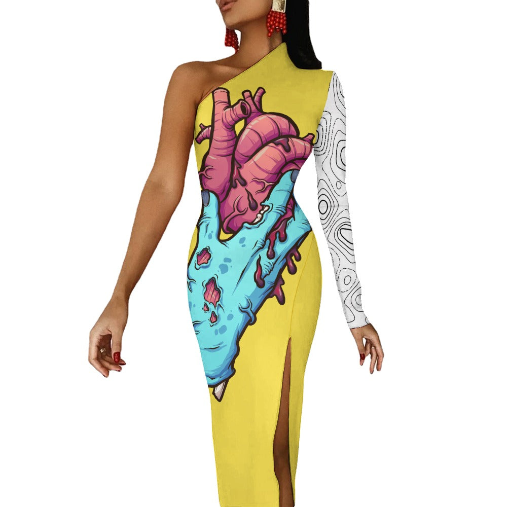 Zombie Valentine Slit Dress