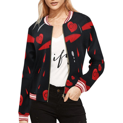 Bloody Heart Mushy Femme Zipper Jacket