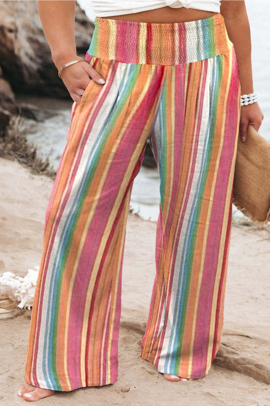 Bleue Collection, Striped Wide Leg Pants