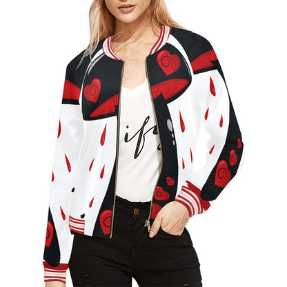 Bloody Heart Mushy Femme Zipper Jacket