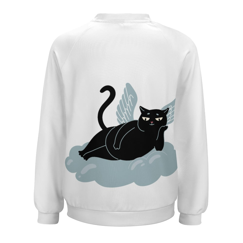 Angel Kitty Black Cat Sweater