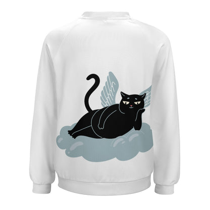 Angel Kitty Black Cat Sweater