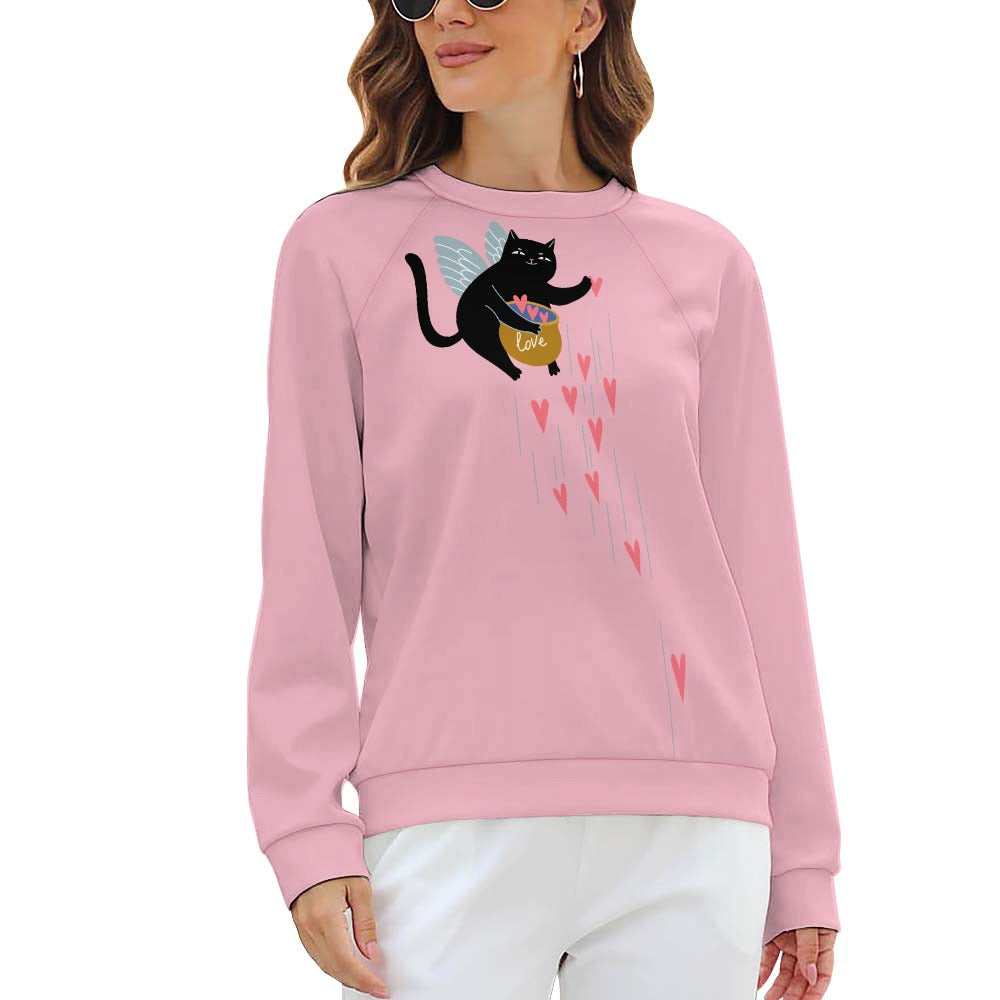 Angel Kitty Pot of Hearts Sweater