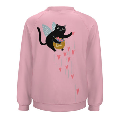 Angel Kitty Pot of Hearts Sweater