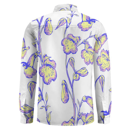Bell Flower, One Pocket Long Sleeve Button Up