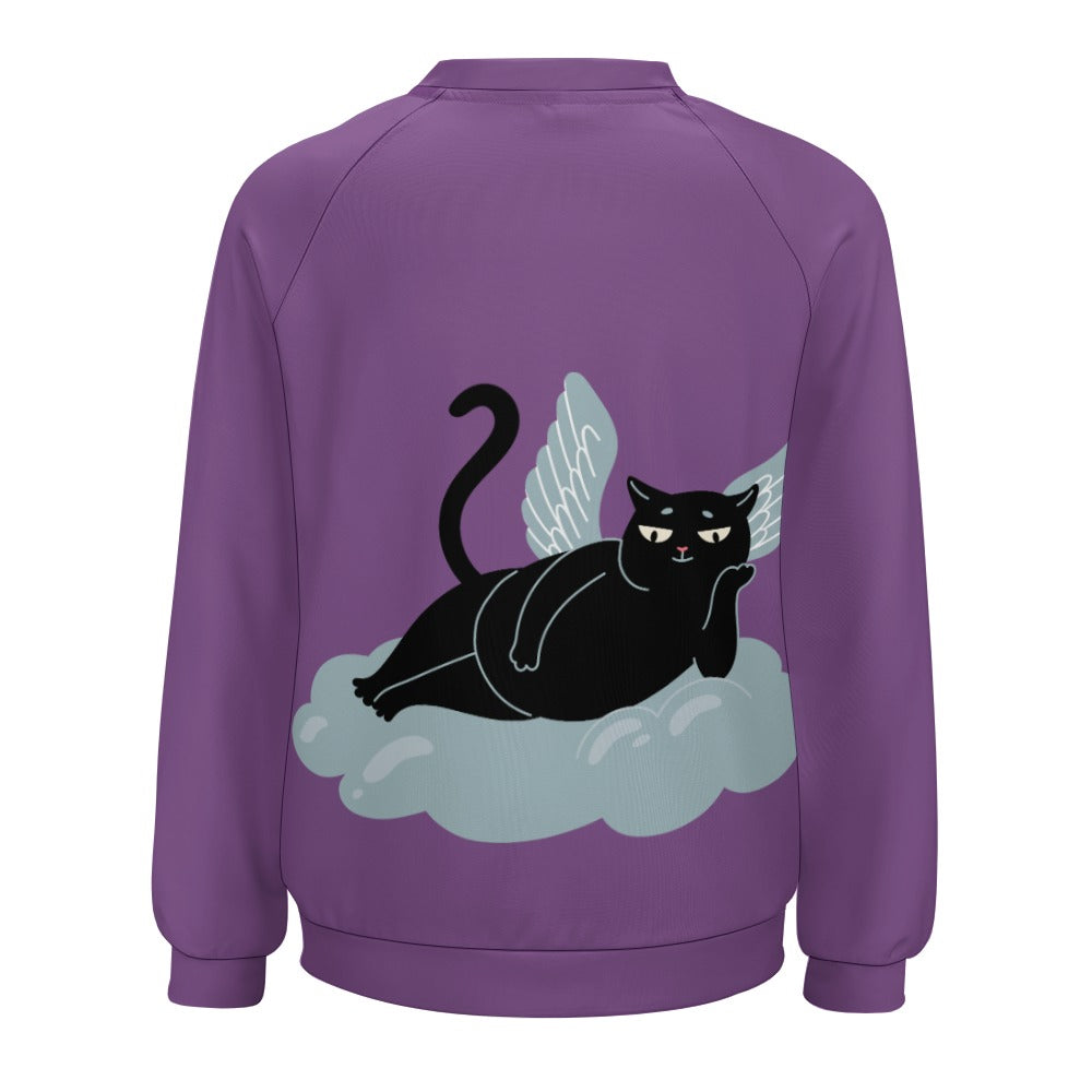 Angel Kitty Black Cat Sweater