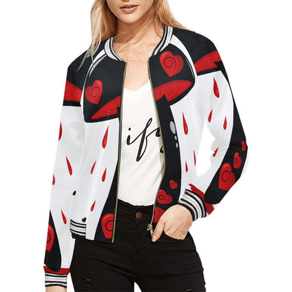 Bloody Heart Mushy Femme Zipper Jacket