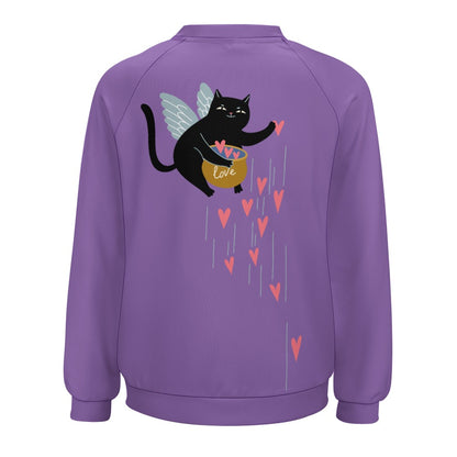 Angel Kitty Pot of Hearts Sweater