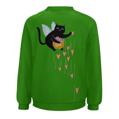 Angel Kitty Pot of Hearts Sweater