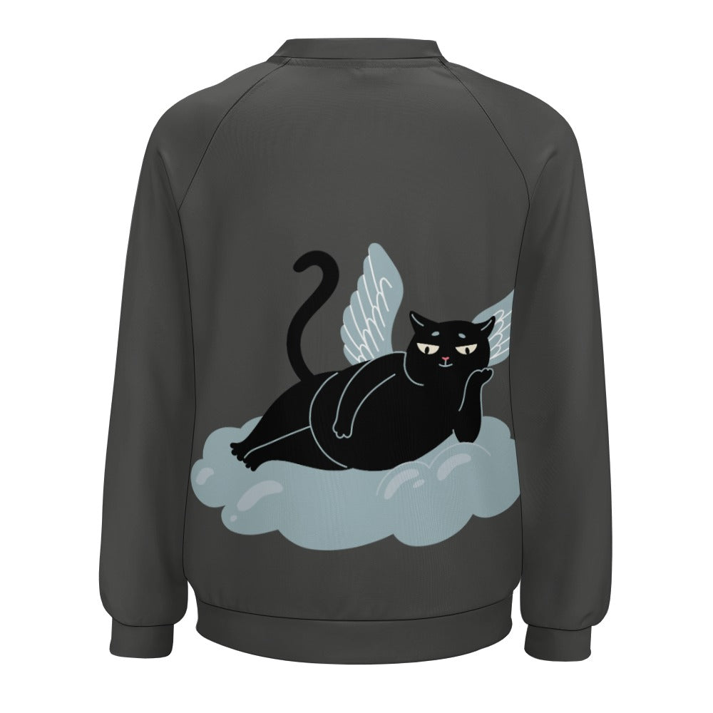 Angel Kitty Black Cat Sweater