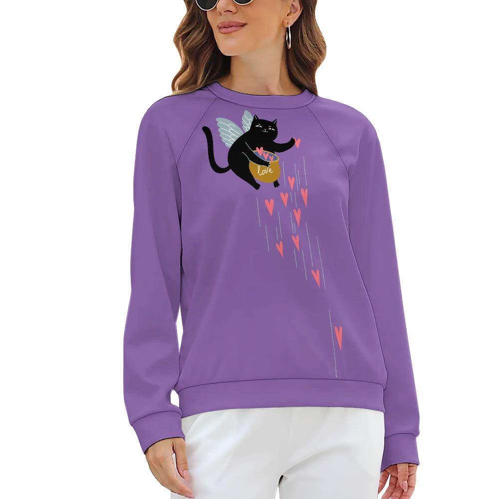 Angel Kitty Pot of Hearts Sweater