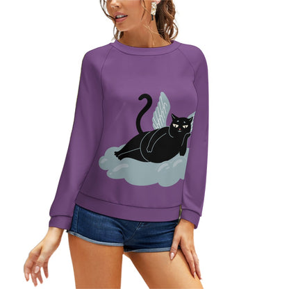 Angel Kitty Black Cat Sweater