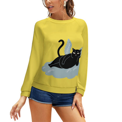 Angel Kitty Black Cat Sweater