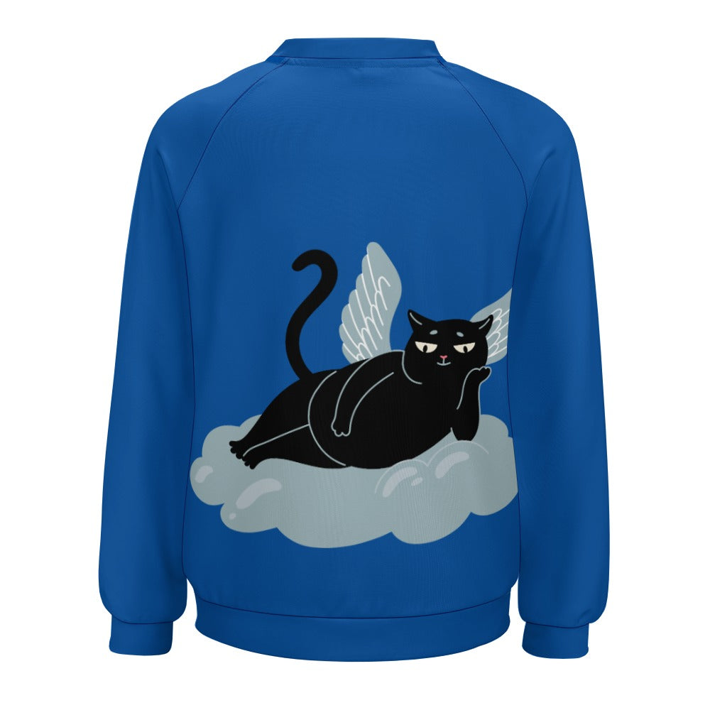 Angel Kitty Black Cat Sweater