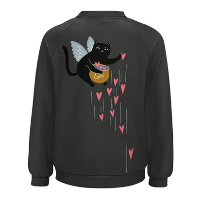 Angel Kitty Pot of Hearts Sweater