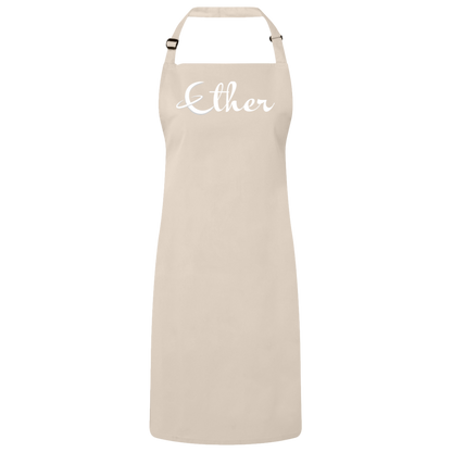 Apron - Ether Independent Cursive Logo