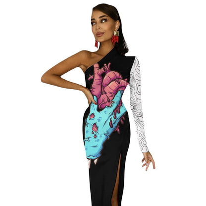 Zombie Valentine Slit Dress