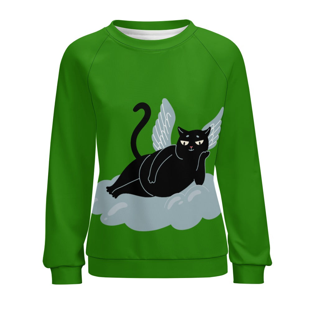 Angel Kitty Black Cat Sweater