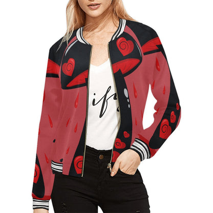 Bloody Heart Mushy Femme Zipper Jacket