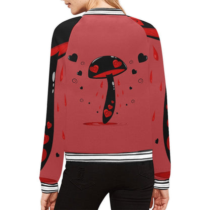 Bloody Heart Mushy Femme Zipper Jacket