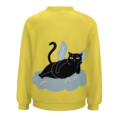 Angel Kitty Black Cat Sweater