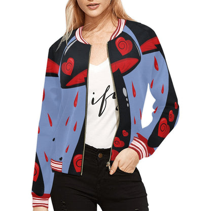 Bloody Heart Mushy Femme Zipper Jacket