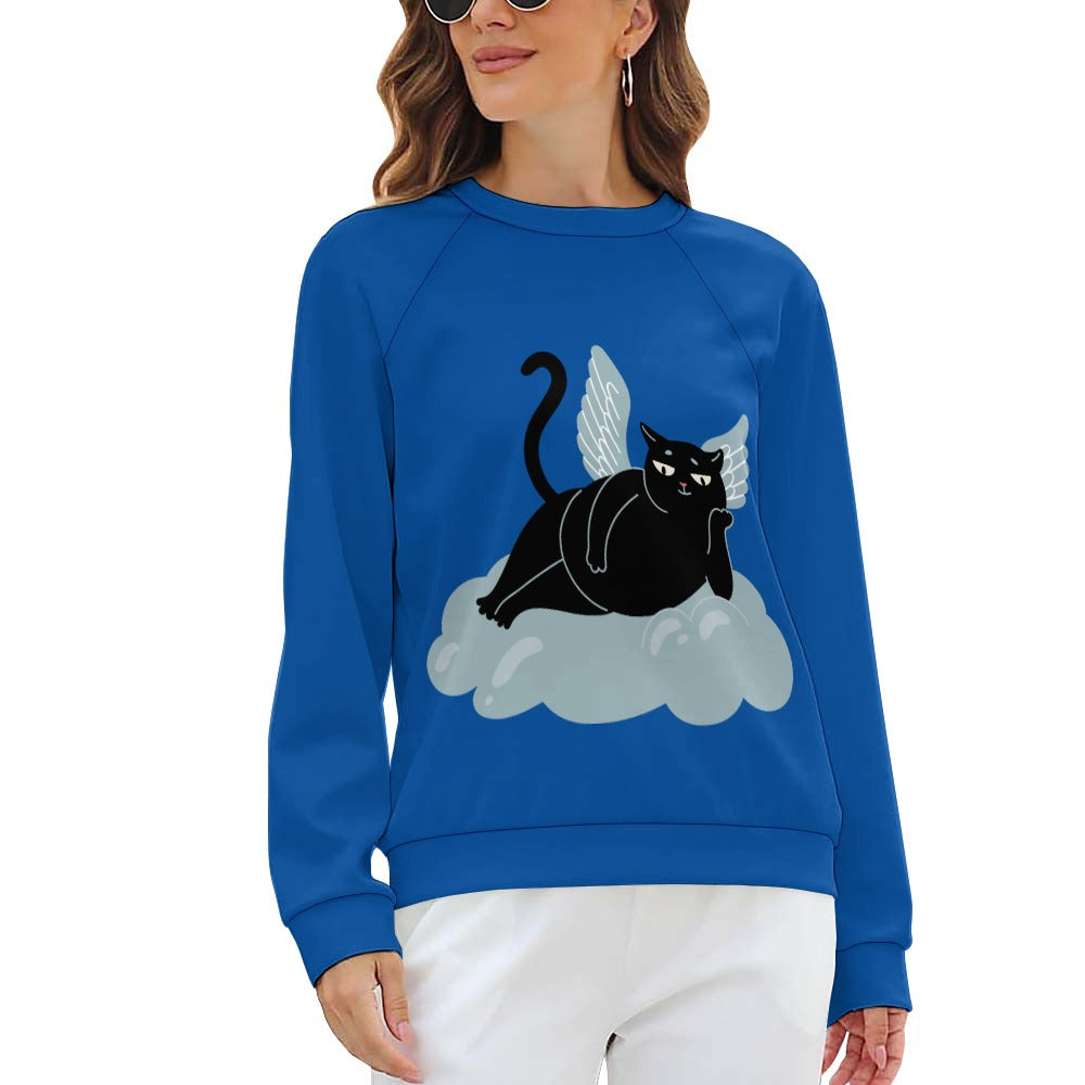 Angel Kitty Black Cat Sweater