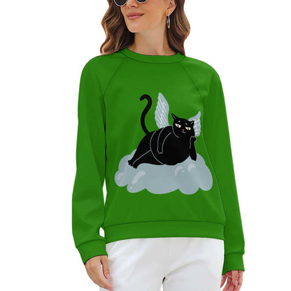 Angel Kitty Black Cat Sweater