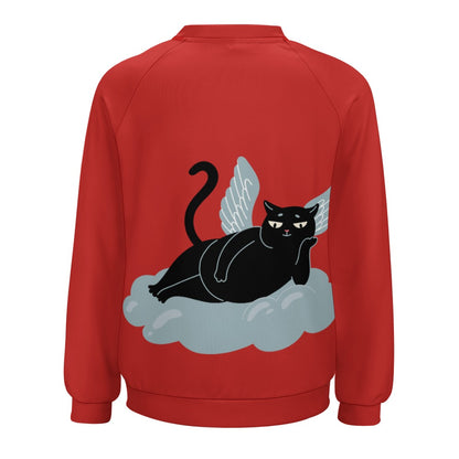 Angel Kitty Black Cat Sweater