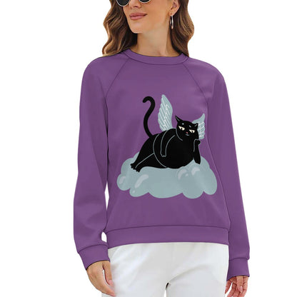 Angel Kitty Black Cat Sweater